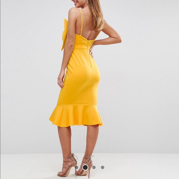 ASOS exaggerated bow scuba dress - Picture 4 of 12